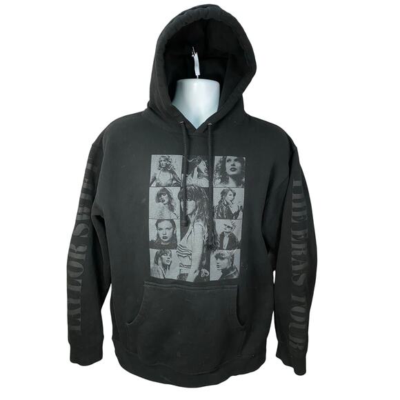 Taylor Swift The Eras Tour Black Hoodie Sweatshirt Medium Merch - Picture 1 of 12